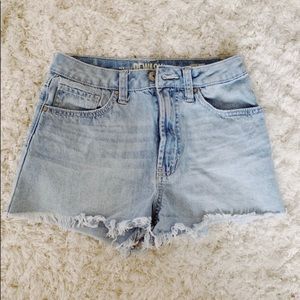 NEVER WORN light wash jean shorts
